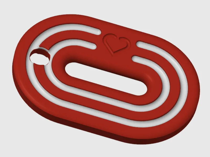 Track & Field Keychain