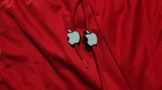 Apple Logo Hoodie Drawstring Beads
