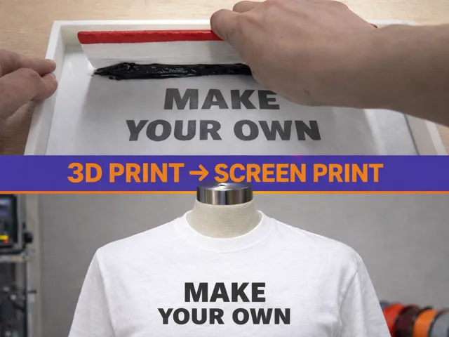 3D Printed Screen Print Stencil - MeshFuse Screen