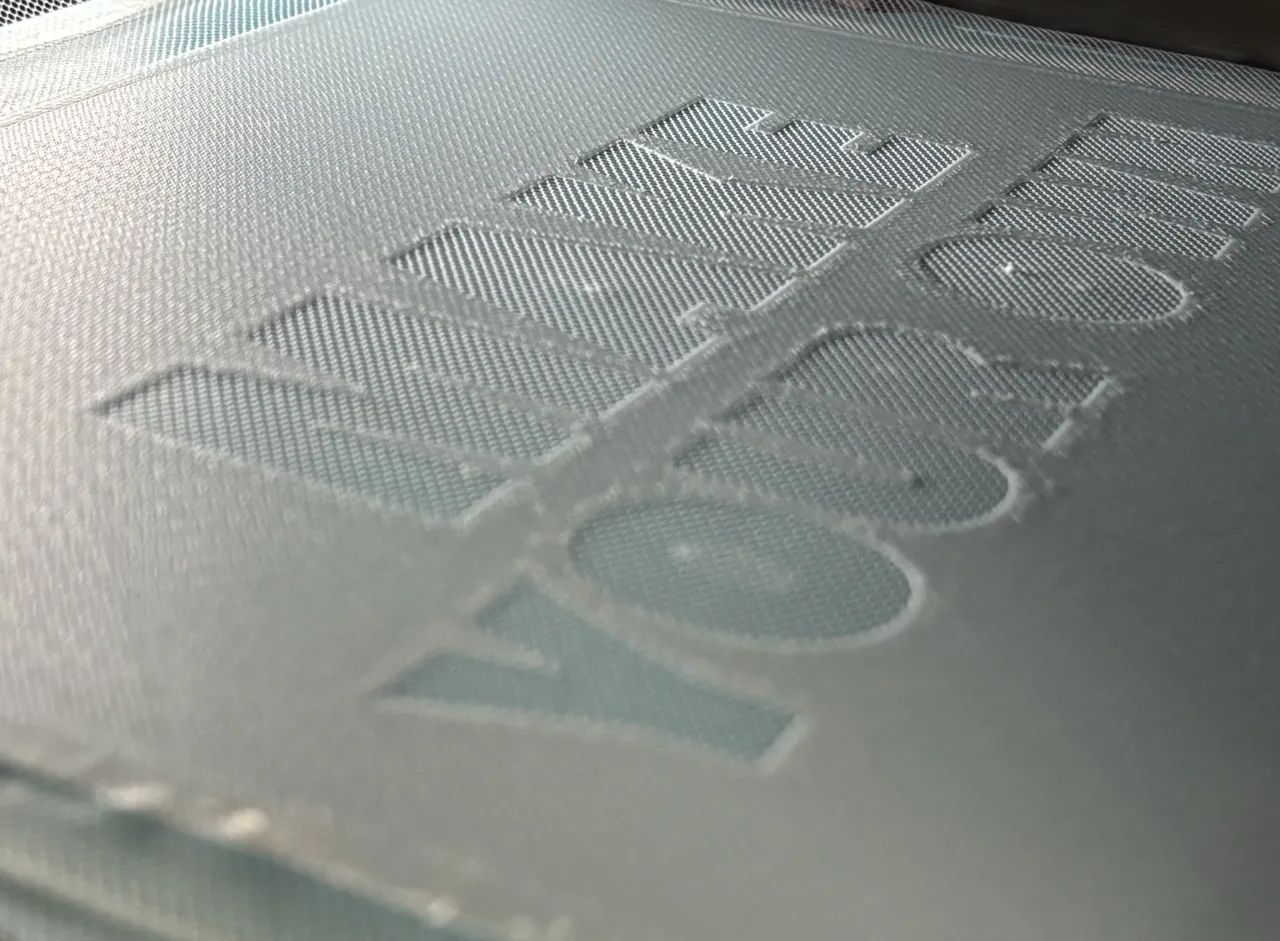 3D Printed Screen Print Stencil - MeshFuse Screen view 3
