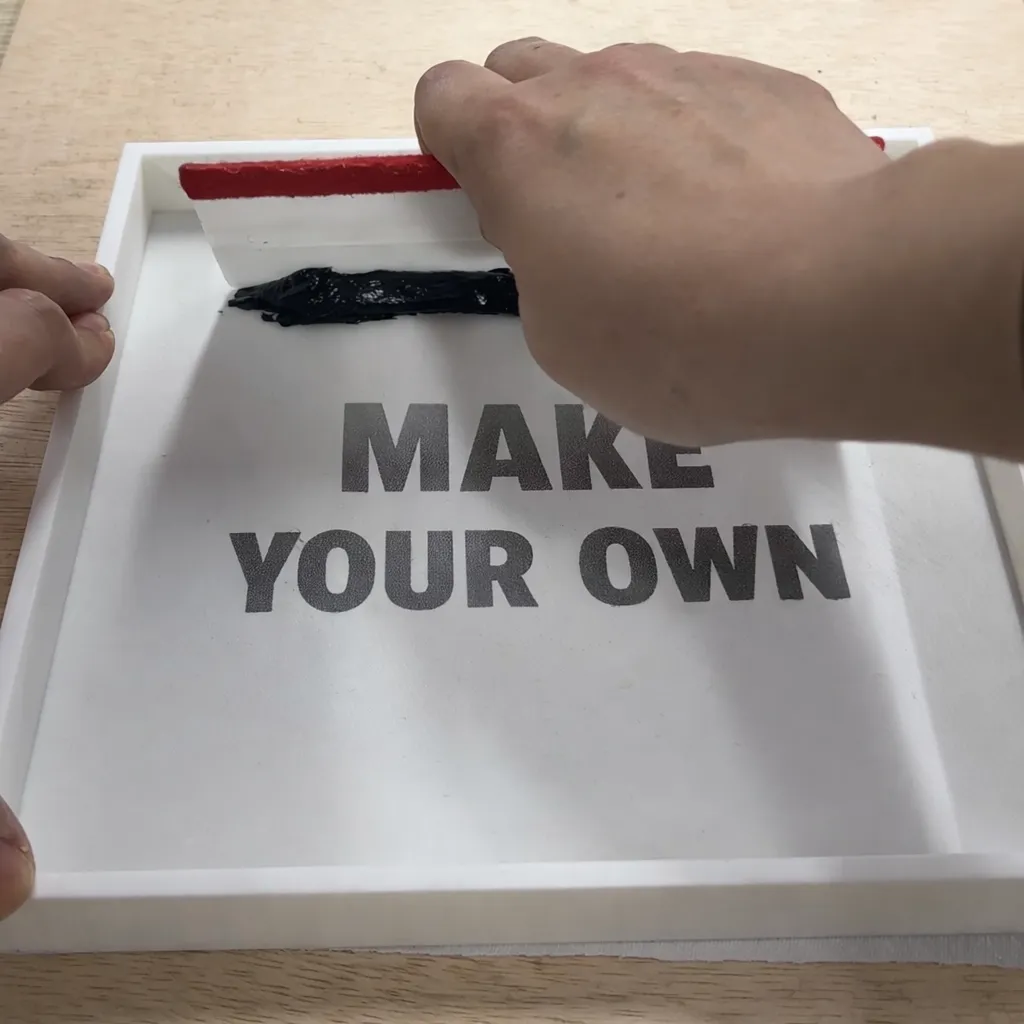 3D Printed Screen Print Stencil - MeshFuse Screen view 2