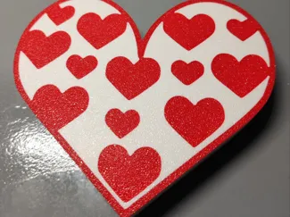 Caja con forma de corazon