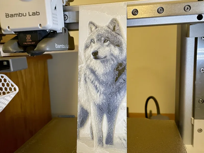 Wolf Bookmark 2