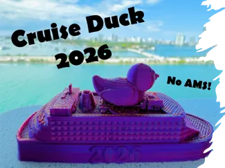 Duck on Cruise Ship - Print in Place Cruising Duck