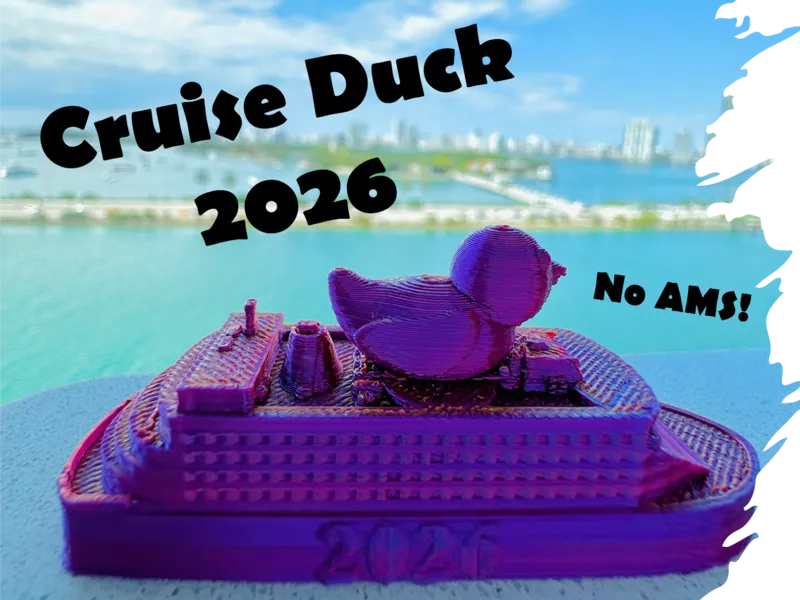 Duck on Cruise Ship - Print in Place Cruising Duck