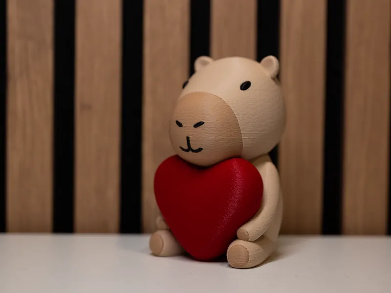 Valentine's Day animated Capybara