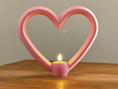 Designer Heart Tea Light Holder view 4