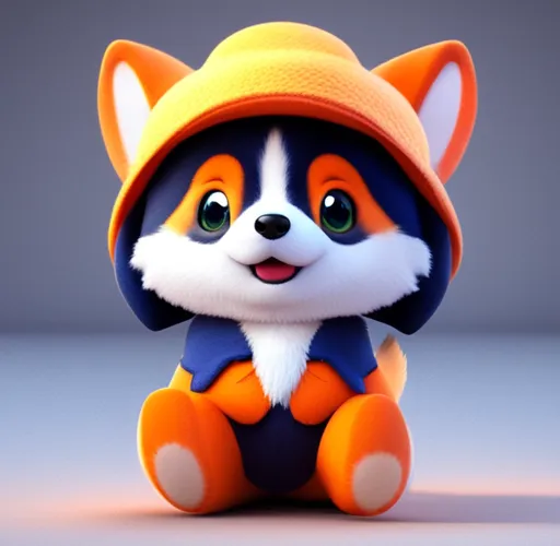 Corgi dog figure for self painting PrintMon tool