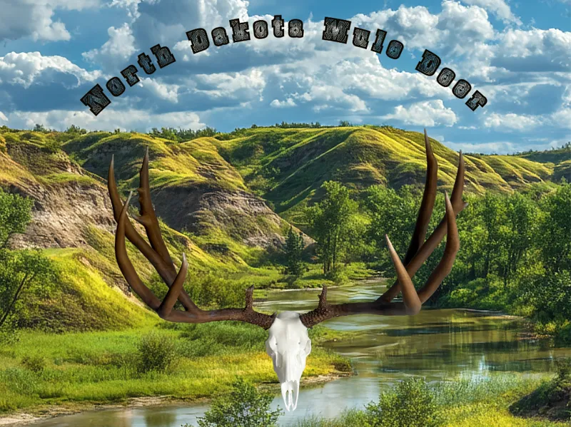North Dakota Mule Deer Euro Skull