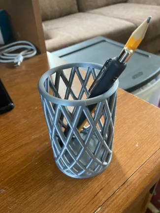 Cylinder shape pen holder.
