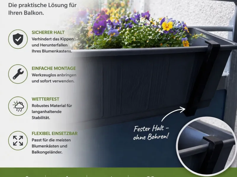Blumenkasten Halterung