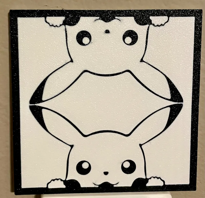 100mm coaster - Double pikachu
