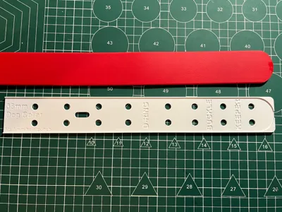 Biothane/Leather 38mm Dog Collar Pattern