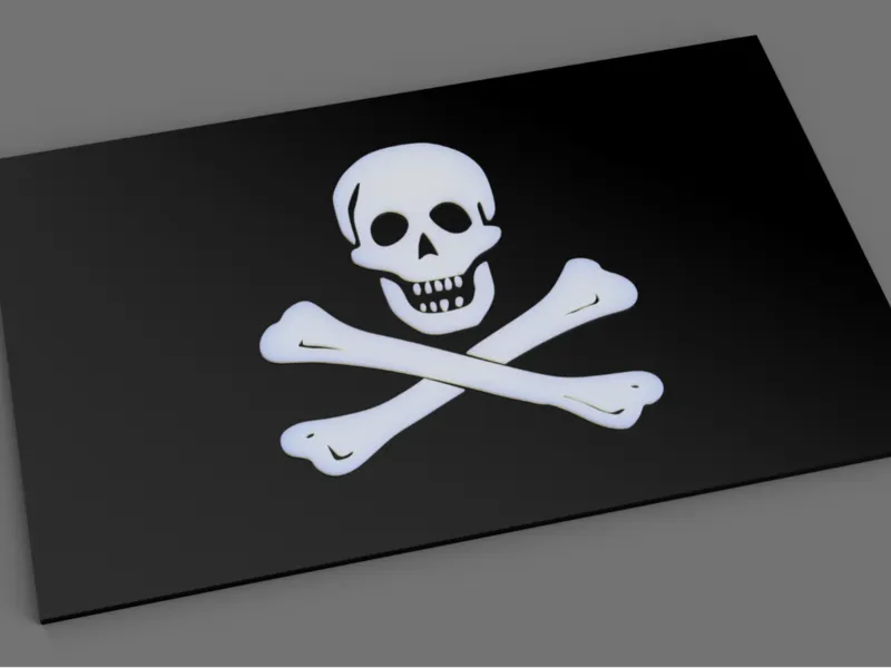 Jolly Roger Skull and Crossbones Pirate Flag