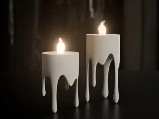 Floating dripping candle – LED tealight holder