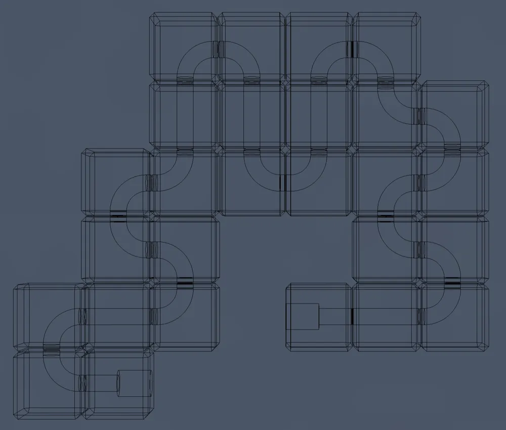 Cube Snake Puzzle - Free 3D Print Model - MakerWorld