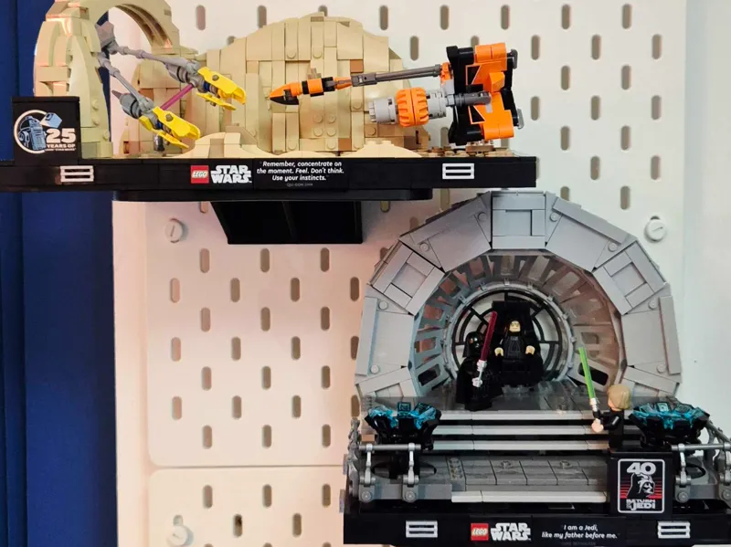 Star Wars Legos Diorama Wall/Skadis Mount/Display