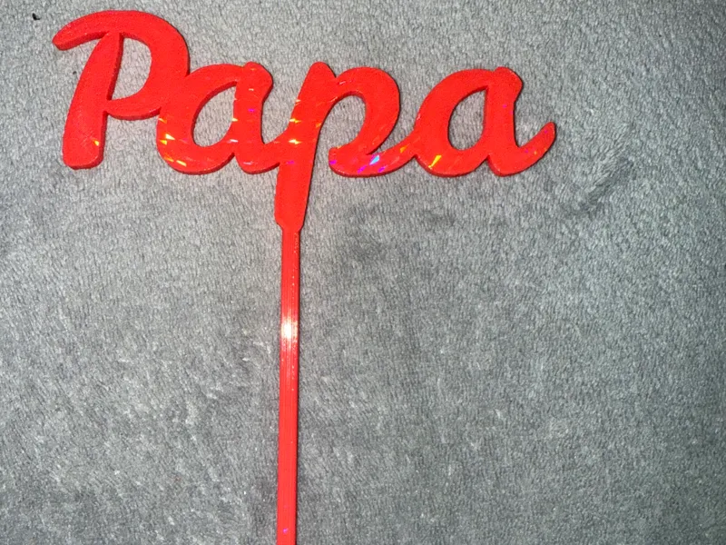 Personalisierter Namensstecker "Papa"
