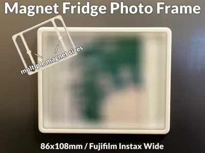 Magnet Fridge Photo Frame 86x108mm/Fujifilm Wide