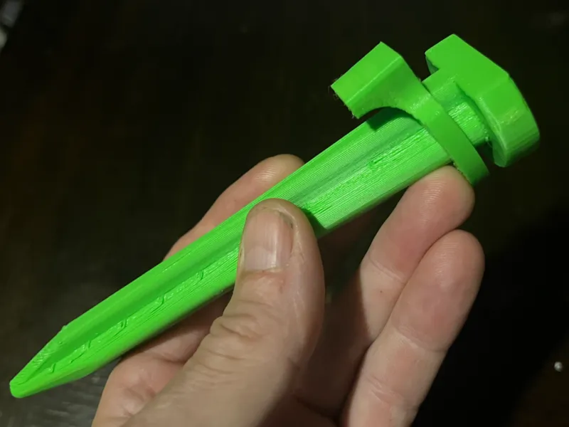 Tough Tent or Fence Peg