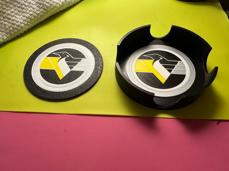 Pittsburgh Penguins Robo Penguin Coaster Set