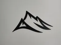 Déco murale Windswept Peaks — montagnes stylisées — photo 1