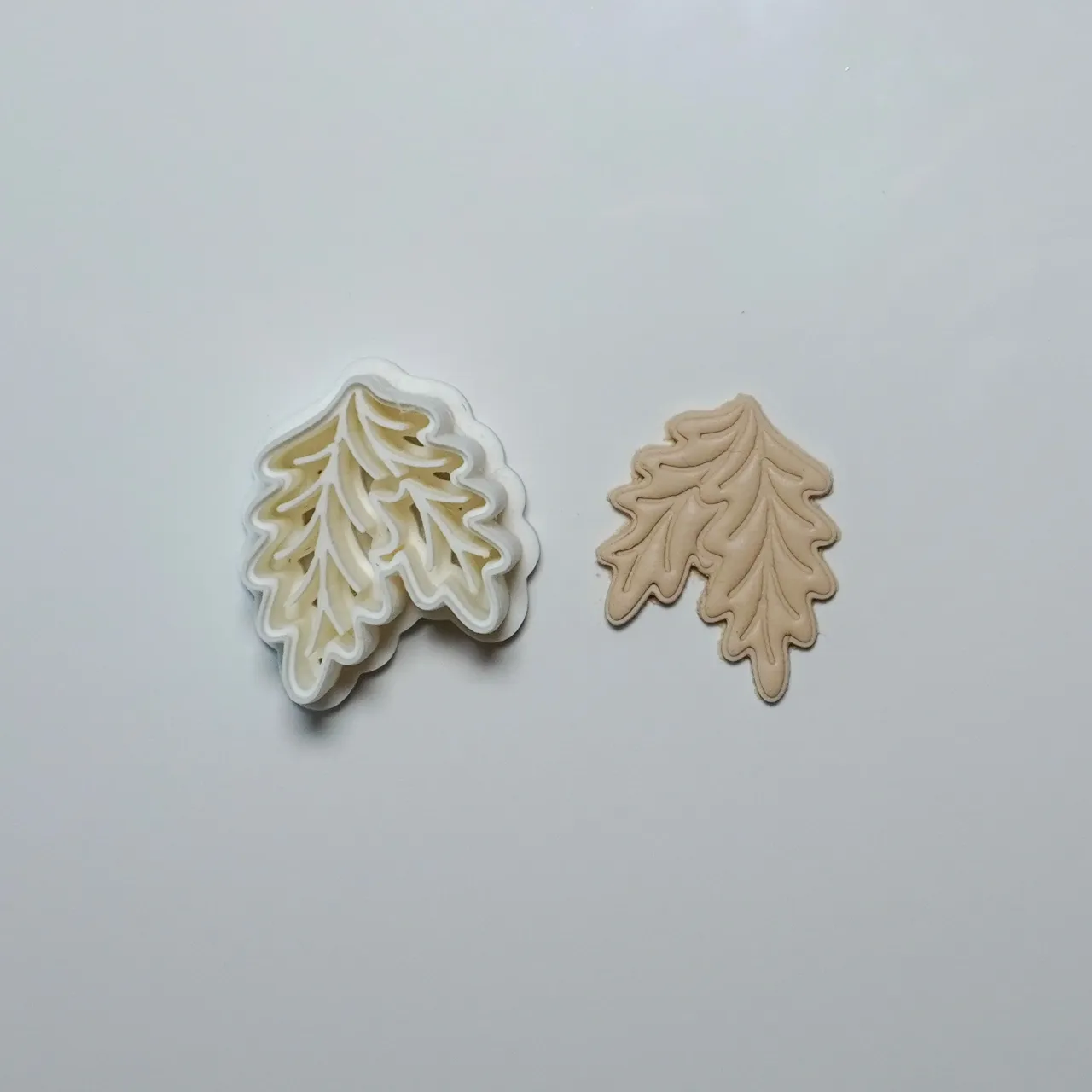 Leaves Polymer Clay Cutter Earrings Necklace view 2
