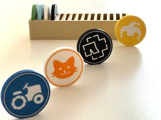 NFC tag coin shells for music jukebox