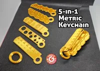 Porte-clés outils de mesure métrique (5 outils) — photo 1