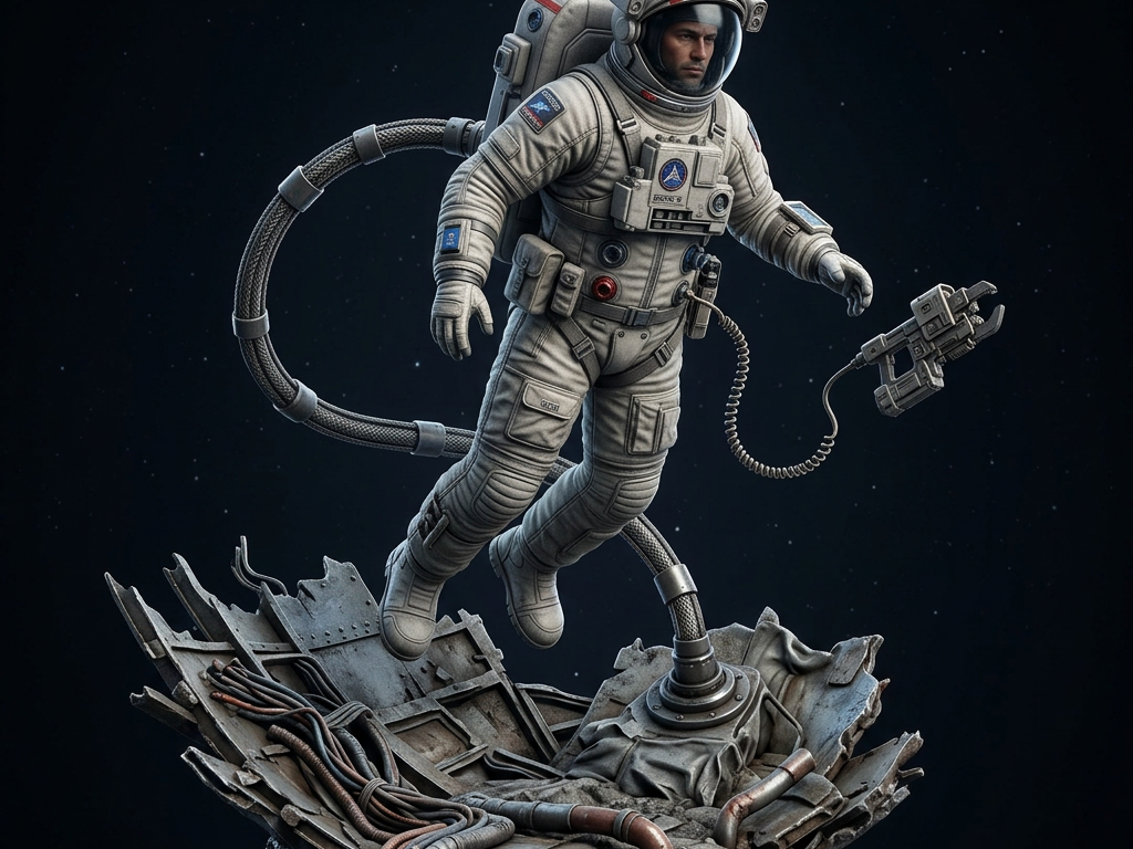 Miniatura 1 do modelo 3D Floating Astronaut
