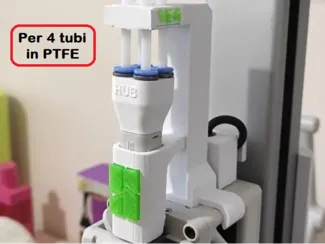 Protezione HUB filamento A1/A1 Mini V.3 a 4 Tubi