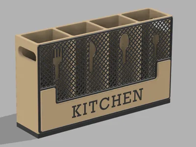 Cutlery drainer holder v2