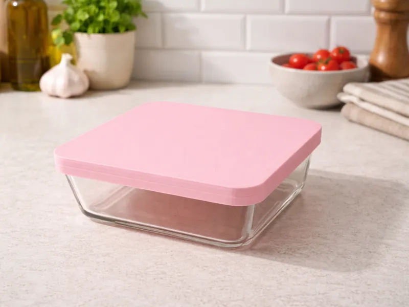 Lid for square IKEA glass container 15x15cm