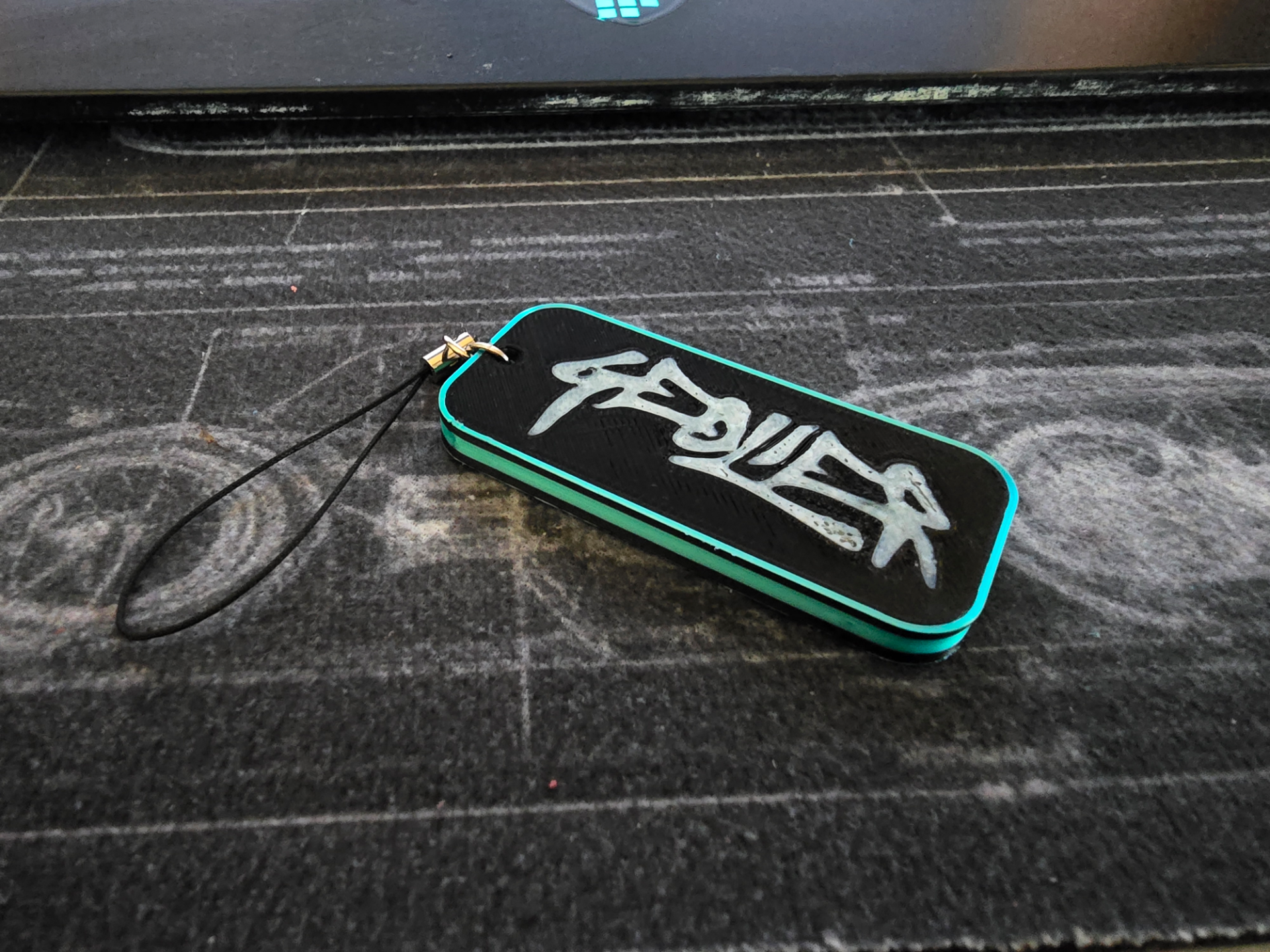 Porta chiavi a tema geolier con incasso Tag nfc  
