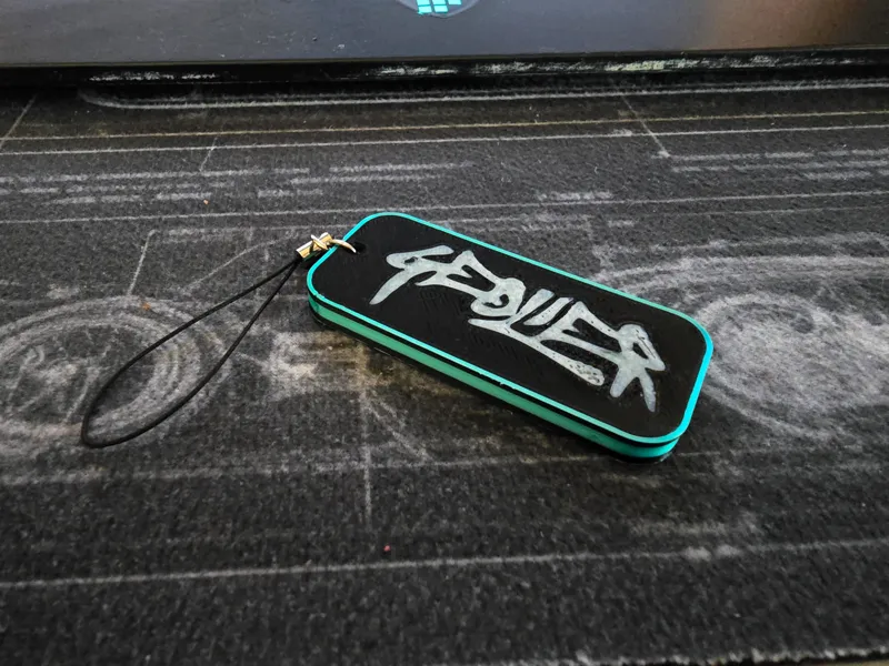 Porta chiavi a tema geolier con incasso Tag nfc  
