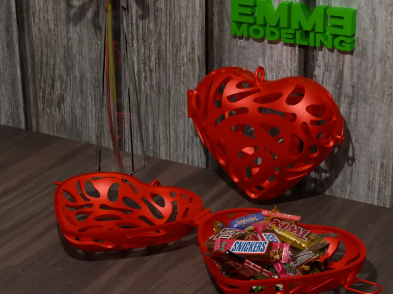 Valentine’s Day Heart with Zipper and Closure