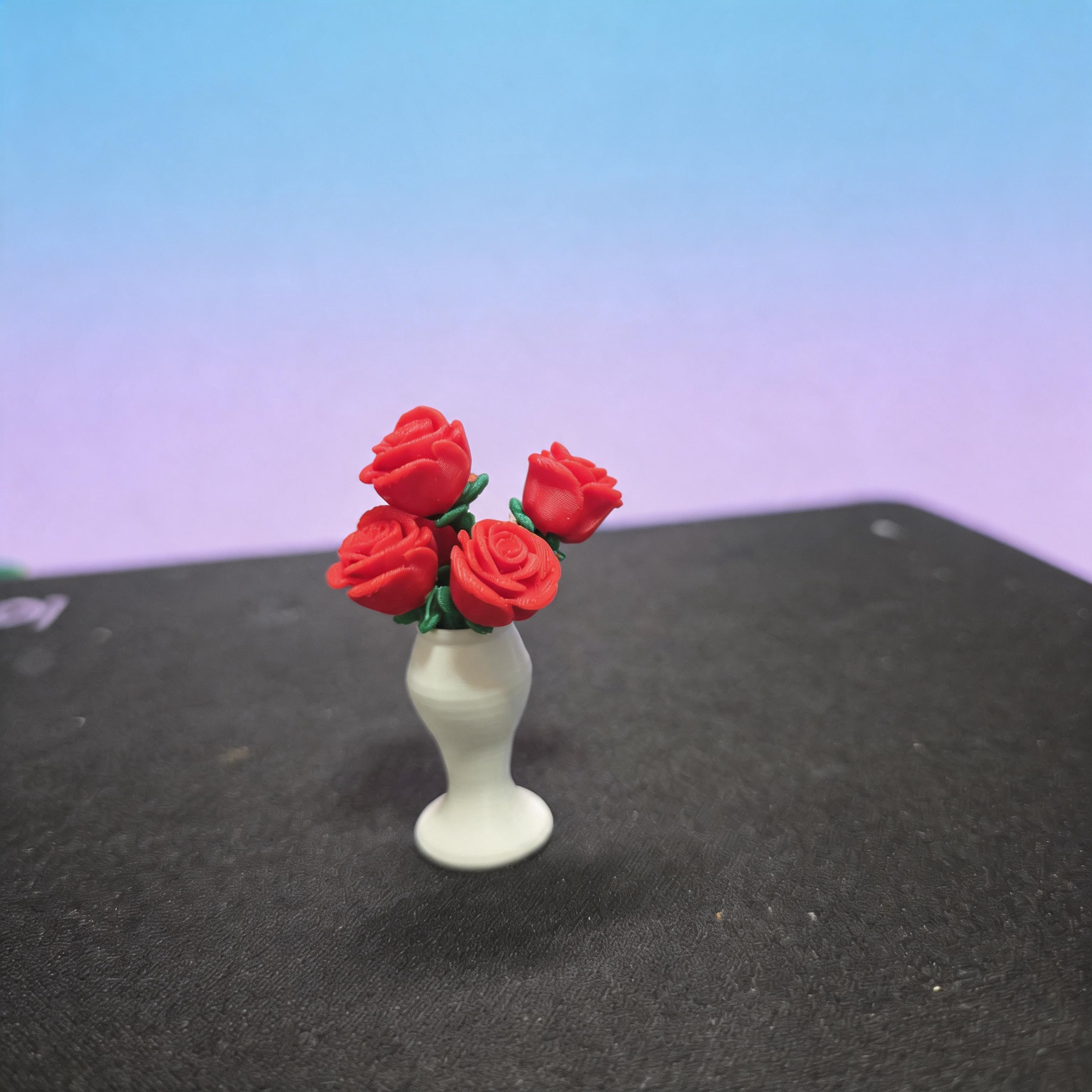 Miniatura 2 do modelo 3D 迷你玫瑰花-拆件打印-无需AMS