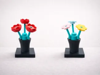 Valentine's Brick Flower