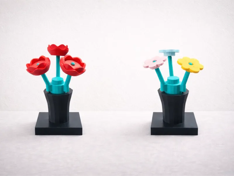 Valentine's Brick Flower