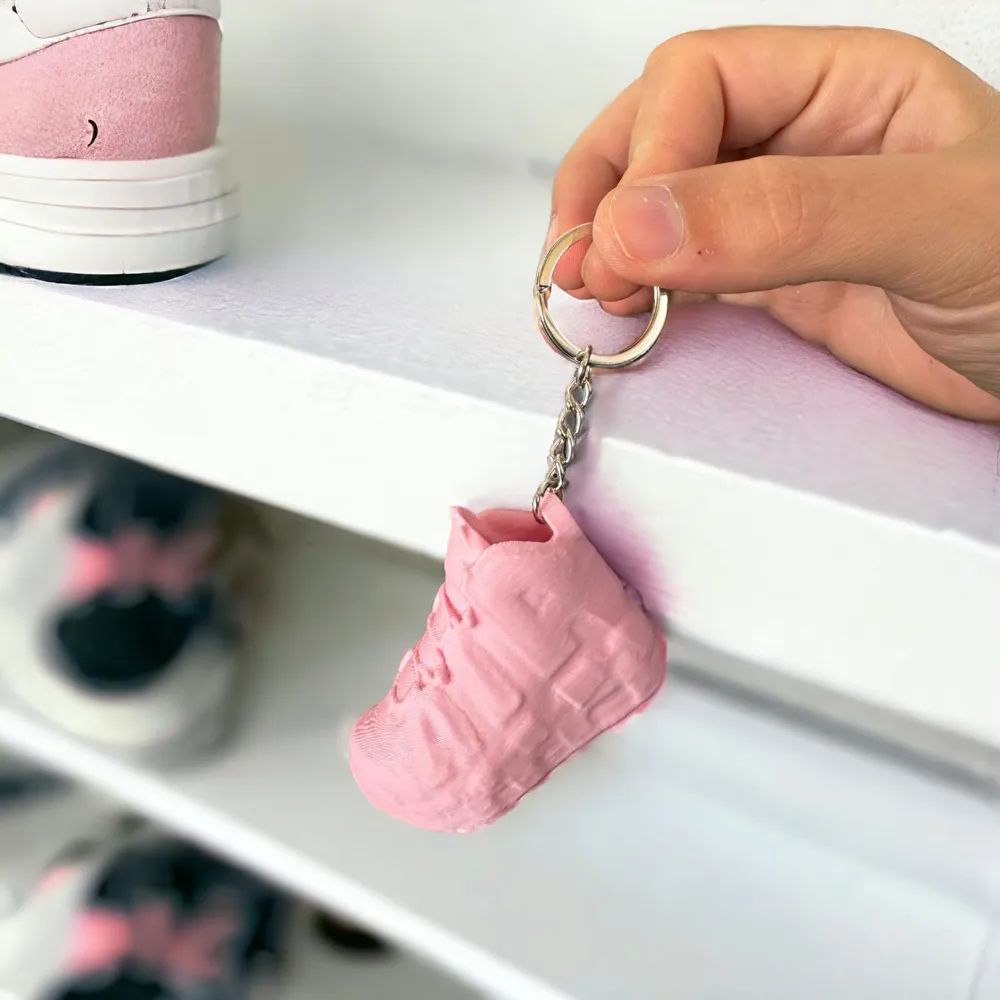 nike keychain in shoe