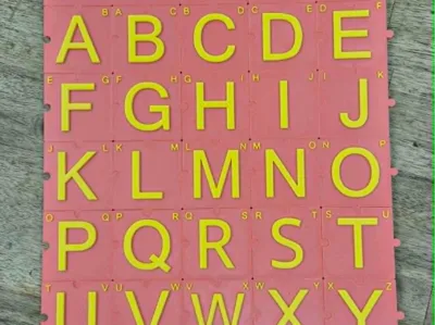 3D Alphabet Jigsaw Pieces Educational