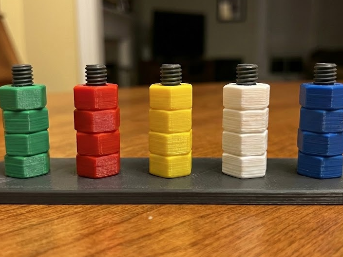 Nut & Bolt Color Puzzle (Montessori Style)