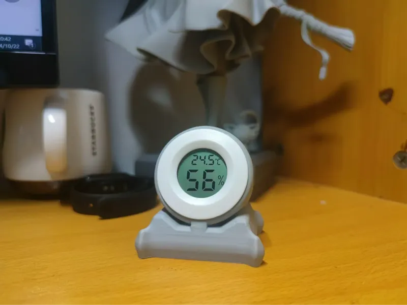 桌面圆形温湿度计