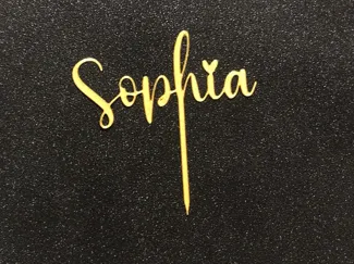 Sophia cake topper
