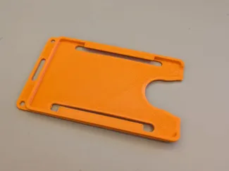 Card holder with keycord holes