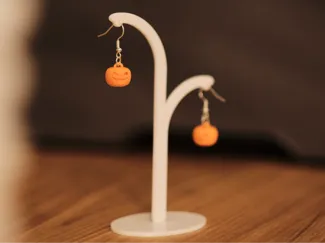 Jack O Lantern Halloween Earrings