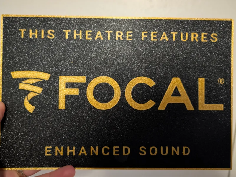 Plaque Home cinema Focal
