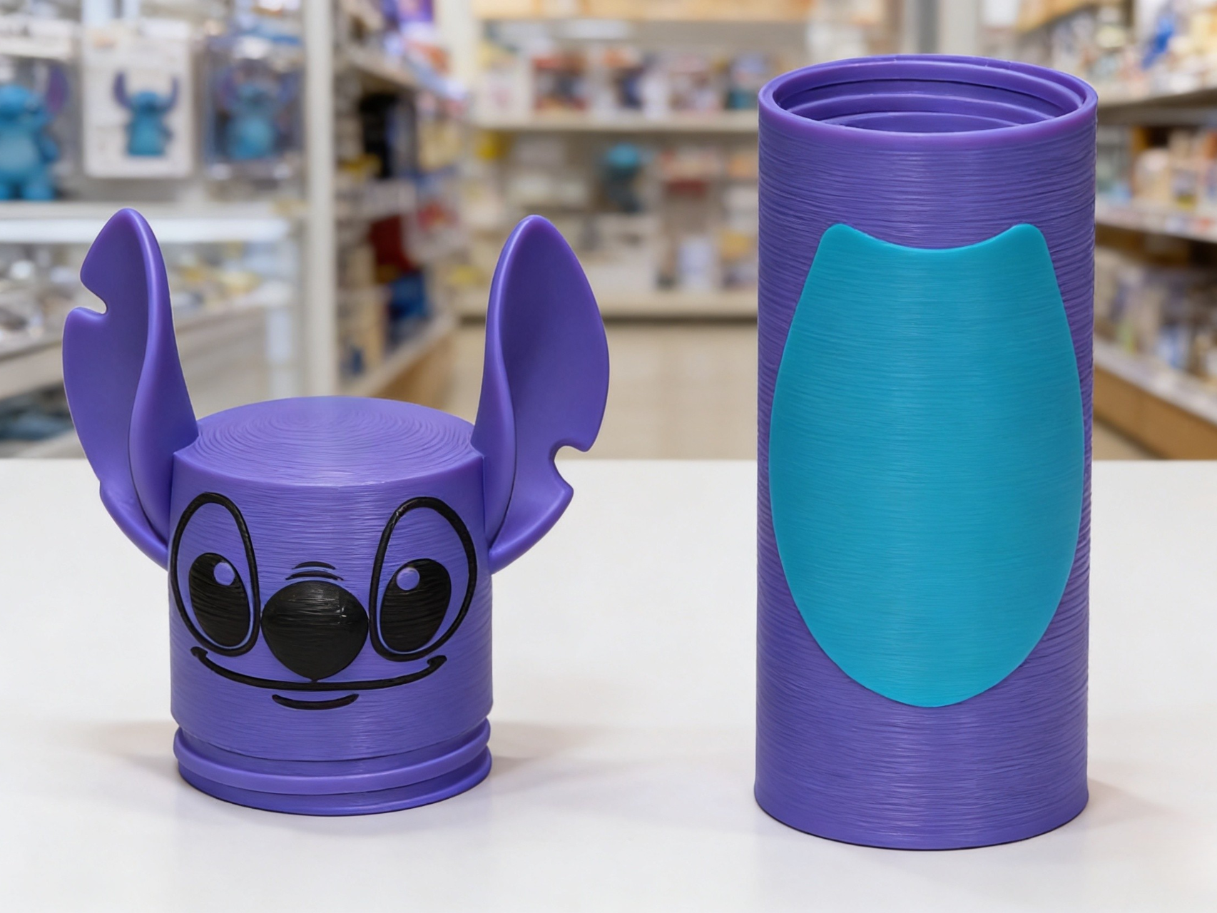 Chaveiro e Porta Objetos Stitch lip balm