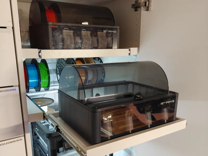 Dual AMS Slider and spool storage IKEA PLATSA