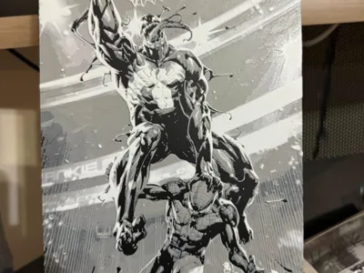Chroma Canvas Venom Posterizing Spidey